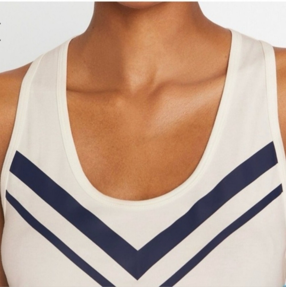 NWT Tory Sport Performance Chevron Tank, Womens XS - Picture 3 of 4